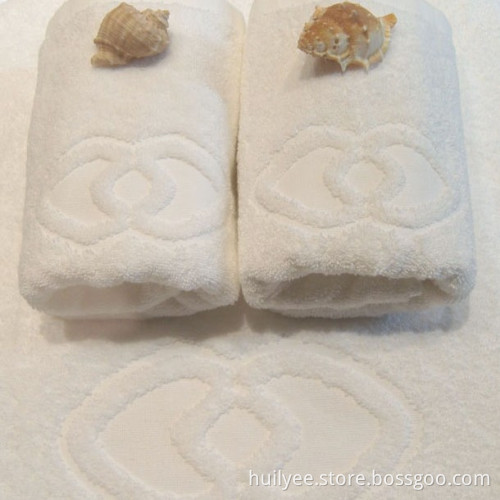 Luxury 100% Jacquard Logo Hotel Towel Hand Towel